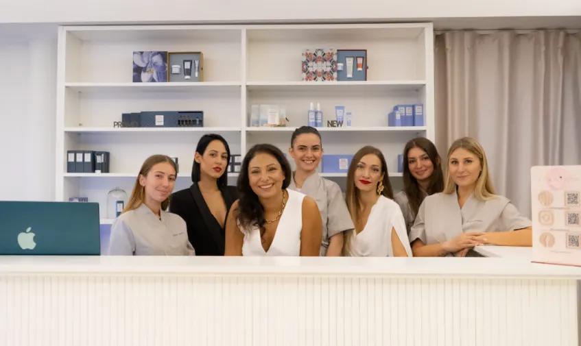 Valentina Fiordelisi e il team Flamingo Beauty